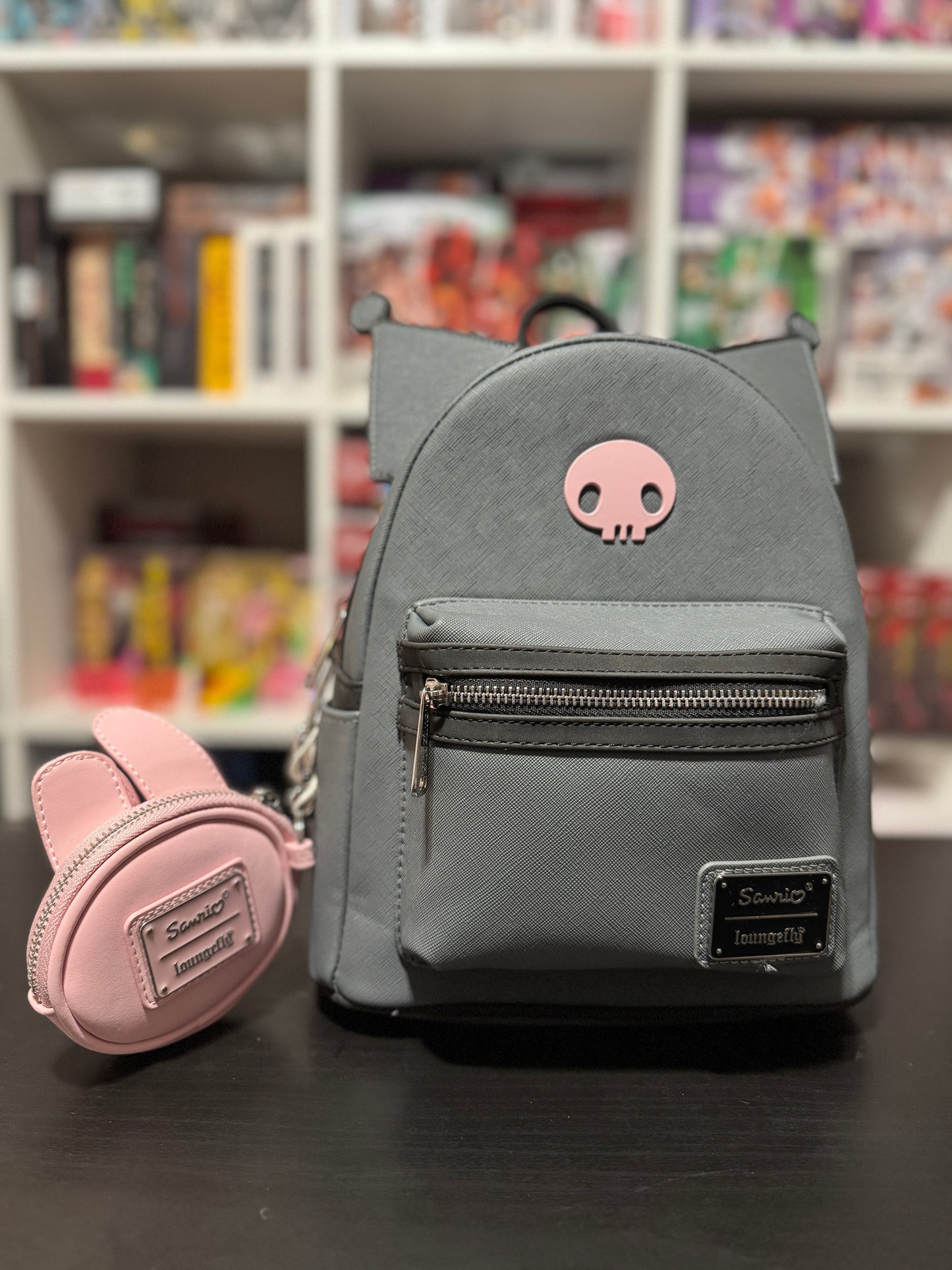 Kuromi and Melody Best Friends Forever Mini-Backpack with Coin Purse by Loungefly