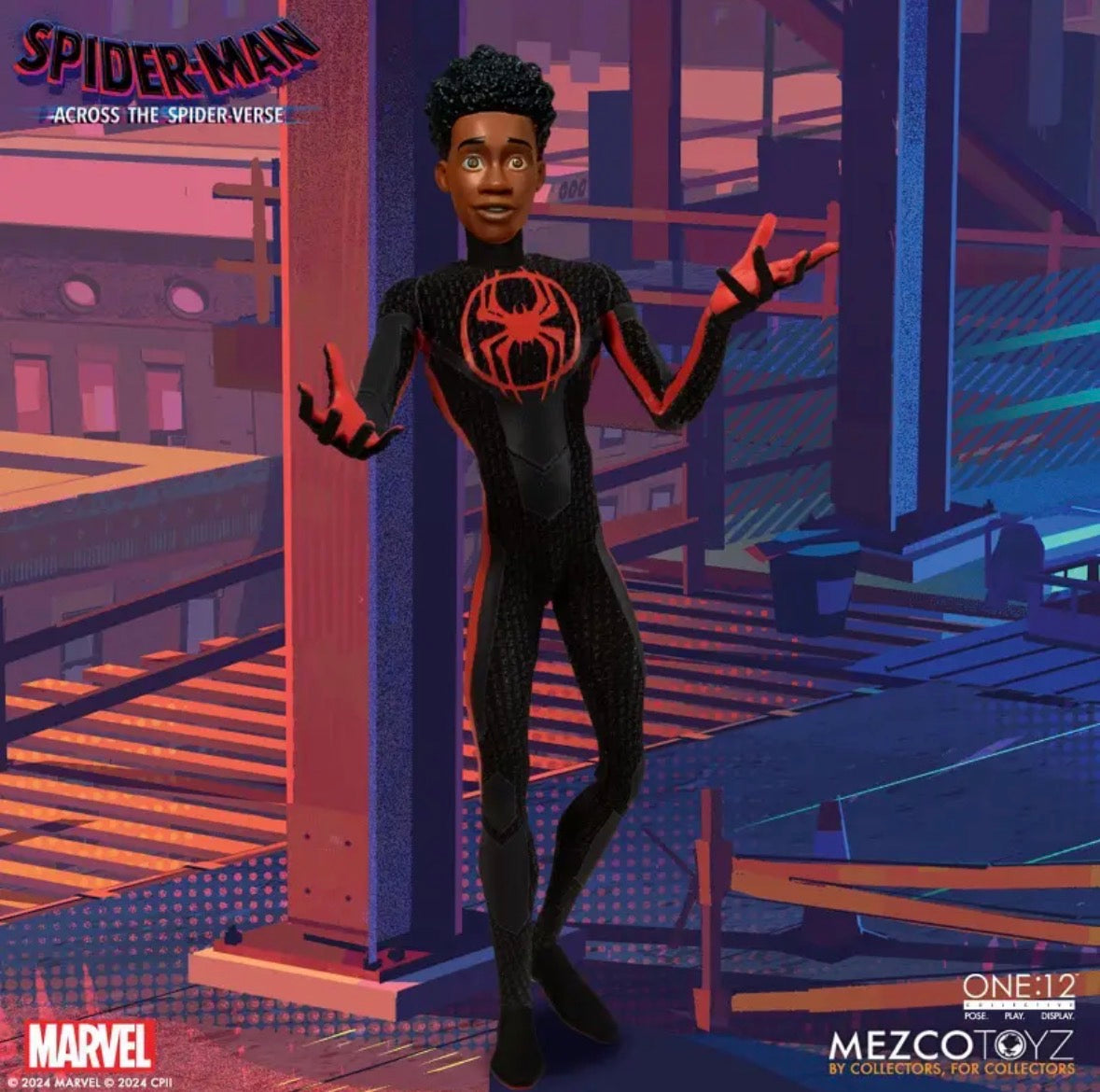 Spider-Man Across the Spider-Verse Miles Morales One:12 Collective Action Figure by Mezco