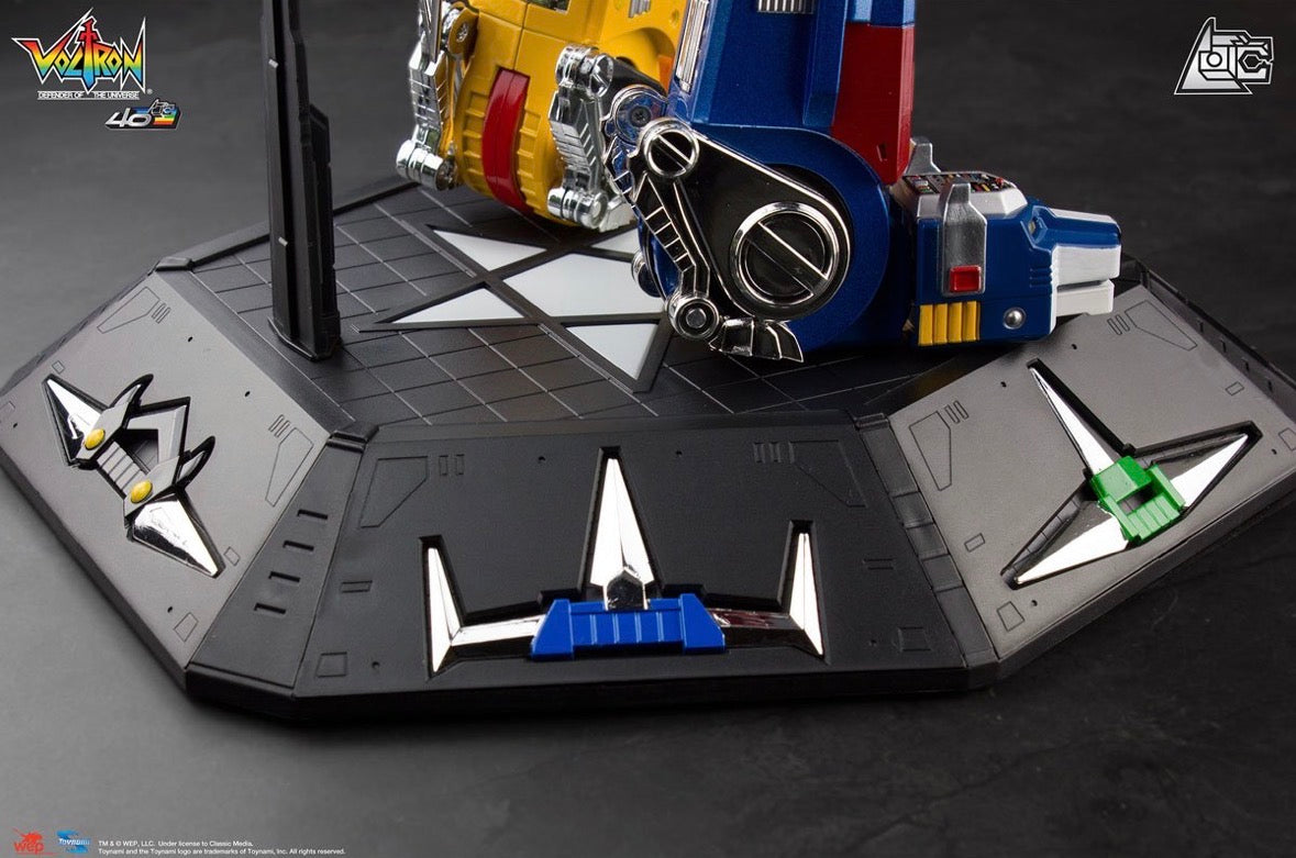Voltron 40th Anniversary Set with Light-Up Sound Base by
Toynami
