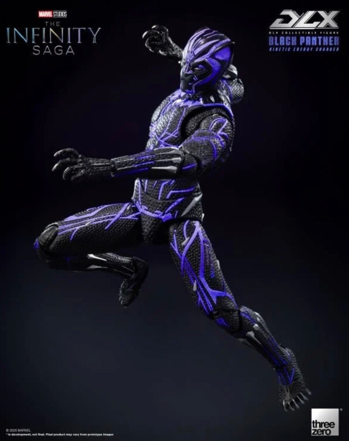 (Arriving Soon!) Black Panther Kinetic Charge DLX Marvel The Infinity Saga Action Figure by Threezero