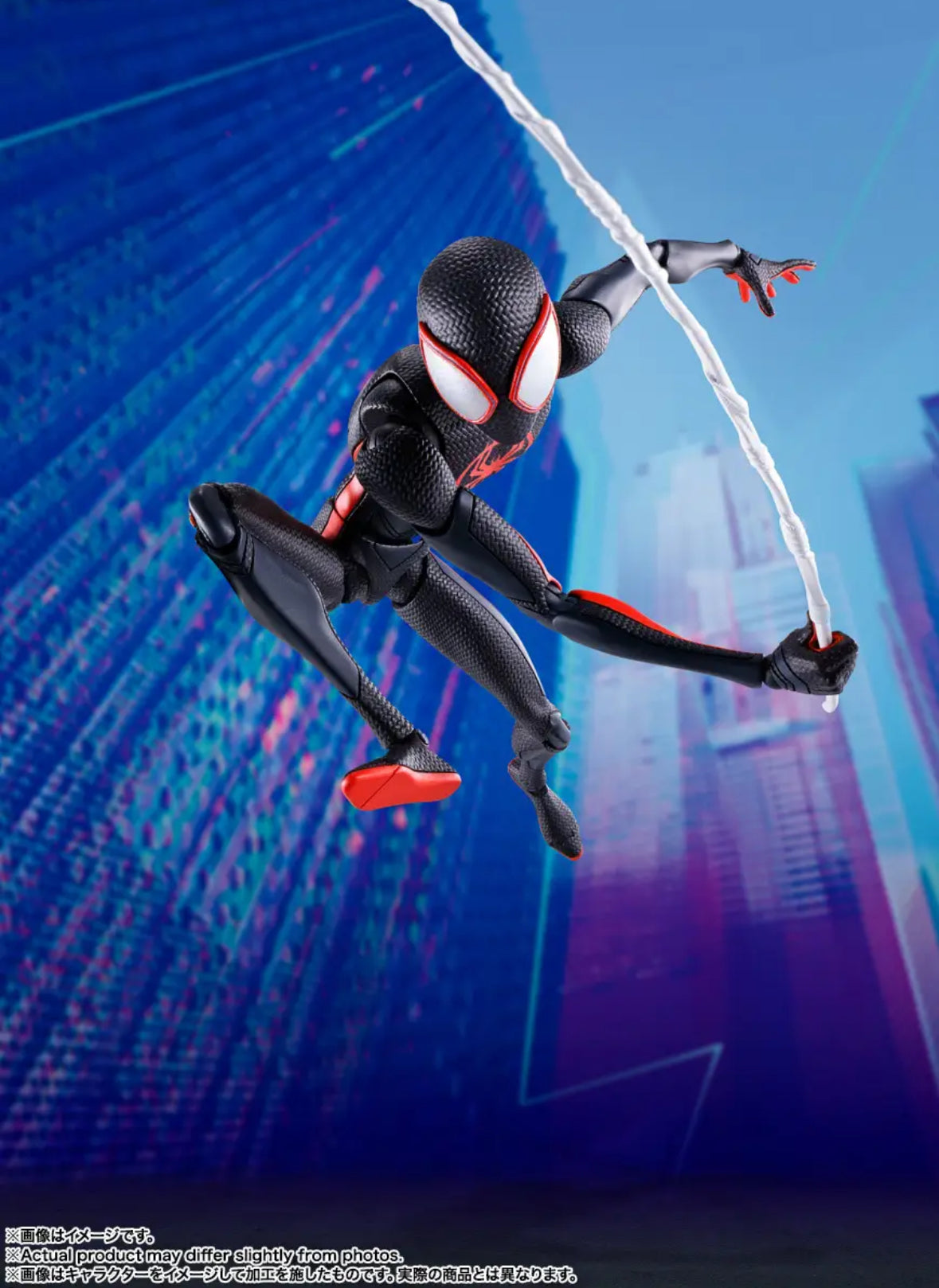 S.H.FiguartsMiles Morales Spider-Man Across the Spider-Verse Tamashii Nations by Bandai