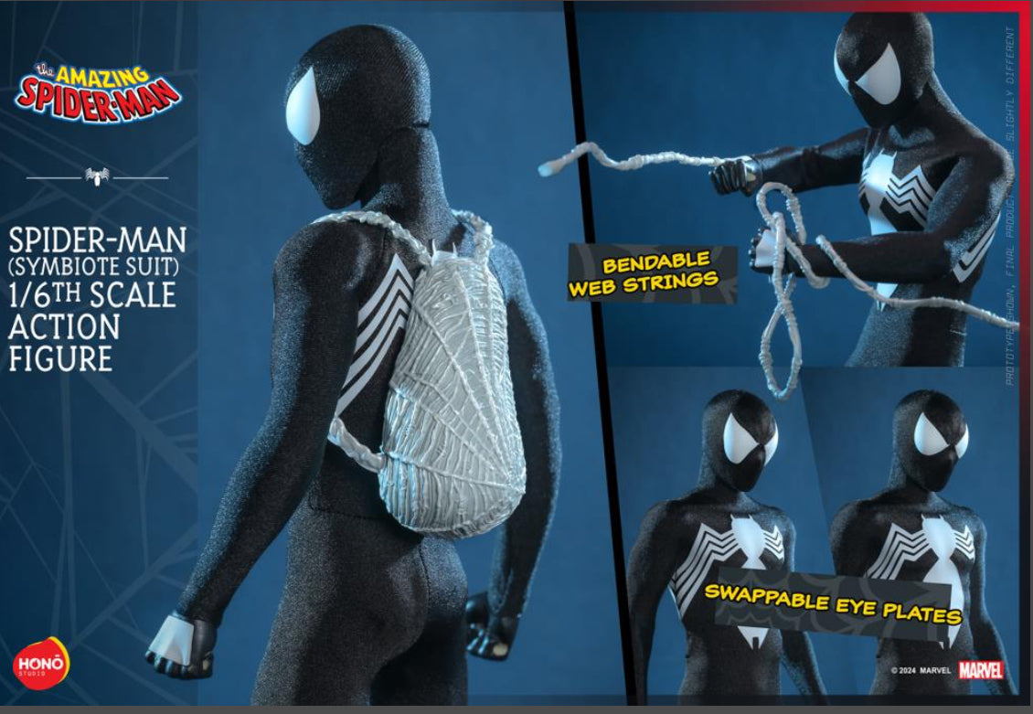 SPIDER-MAN (SYMBIOTE SUIT) 1/6 Scale Action Figure by Honō Studio