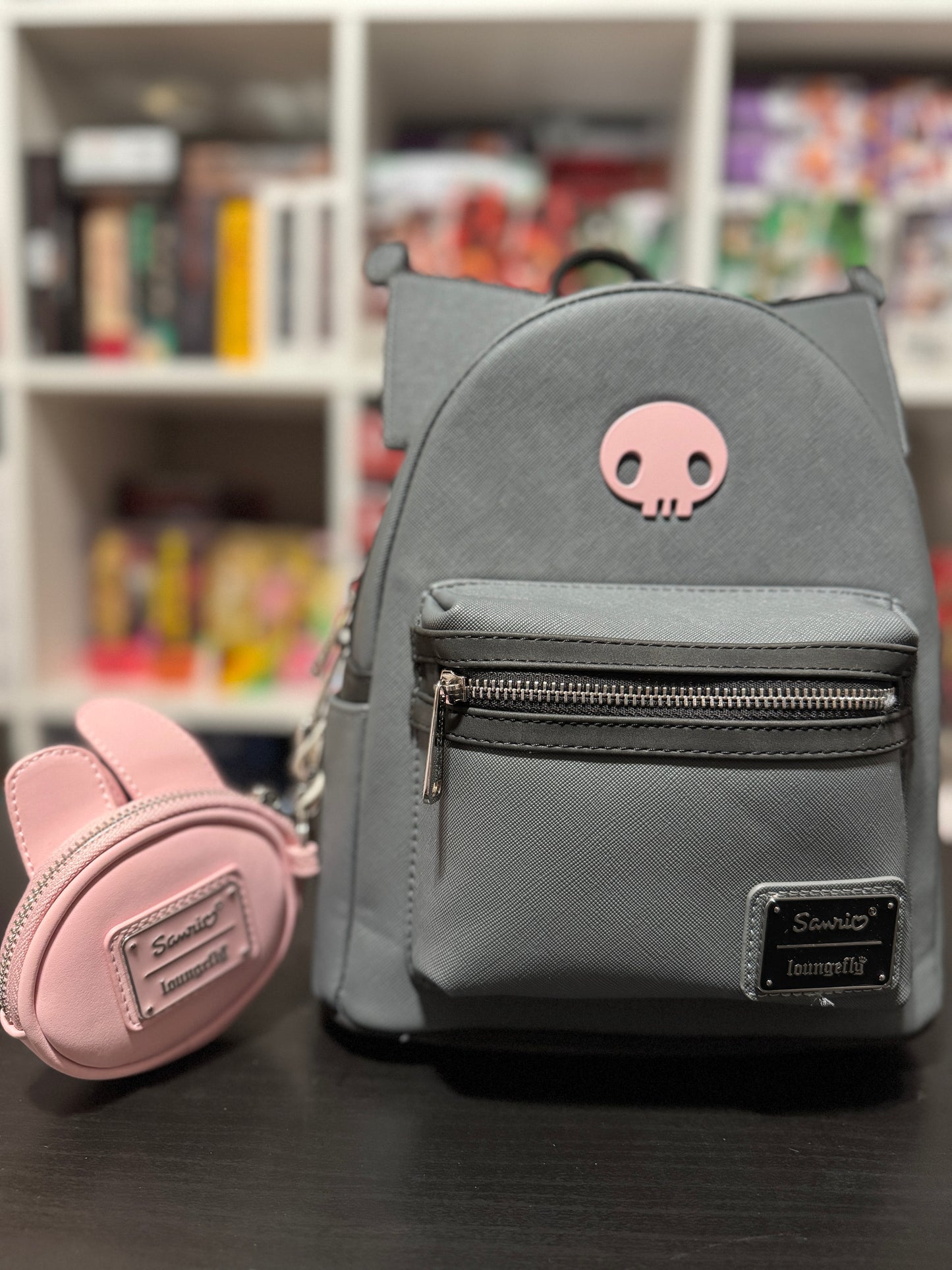 Kuromi and Melody Best Friends Forever Mini-Backpack with Coin Purse by Loungefly