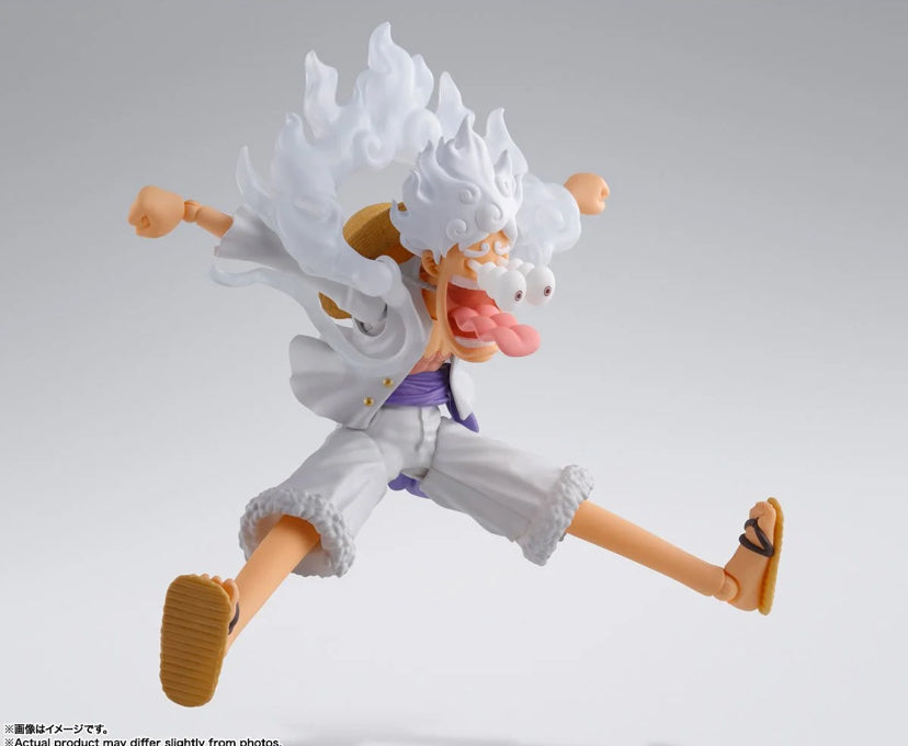 S.H. Figuarts Monkey D. Luffy Gear 5 One Piece Action Figure Reissue