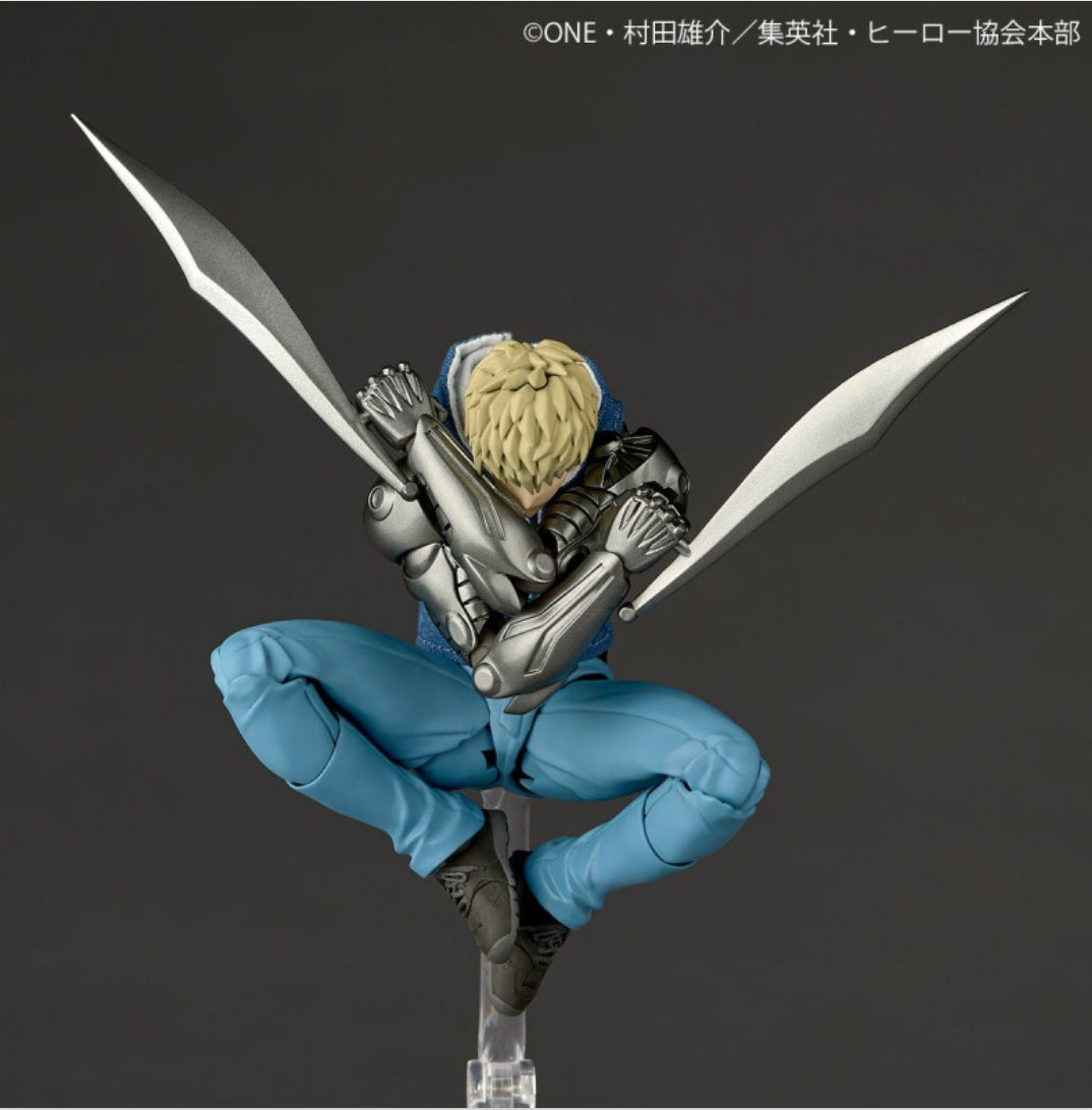 Revoltech Amazing Yamaguchi Genos One Punch Man with BONUS item (spike hair piece) by Kaiyodo