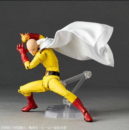 Revoltech Amazing Yamaguchi Saitama One Punch Man w/ Bonus Head Piece by Kaiyodo