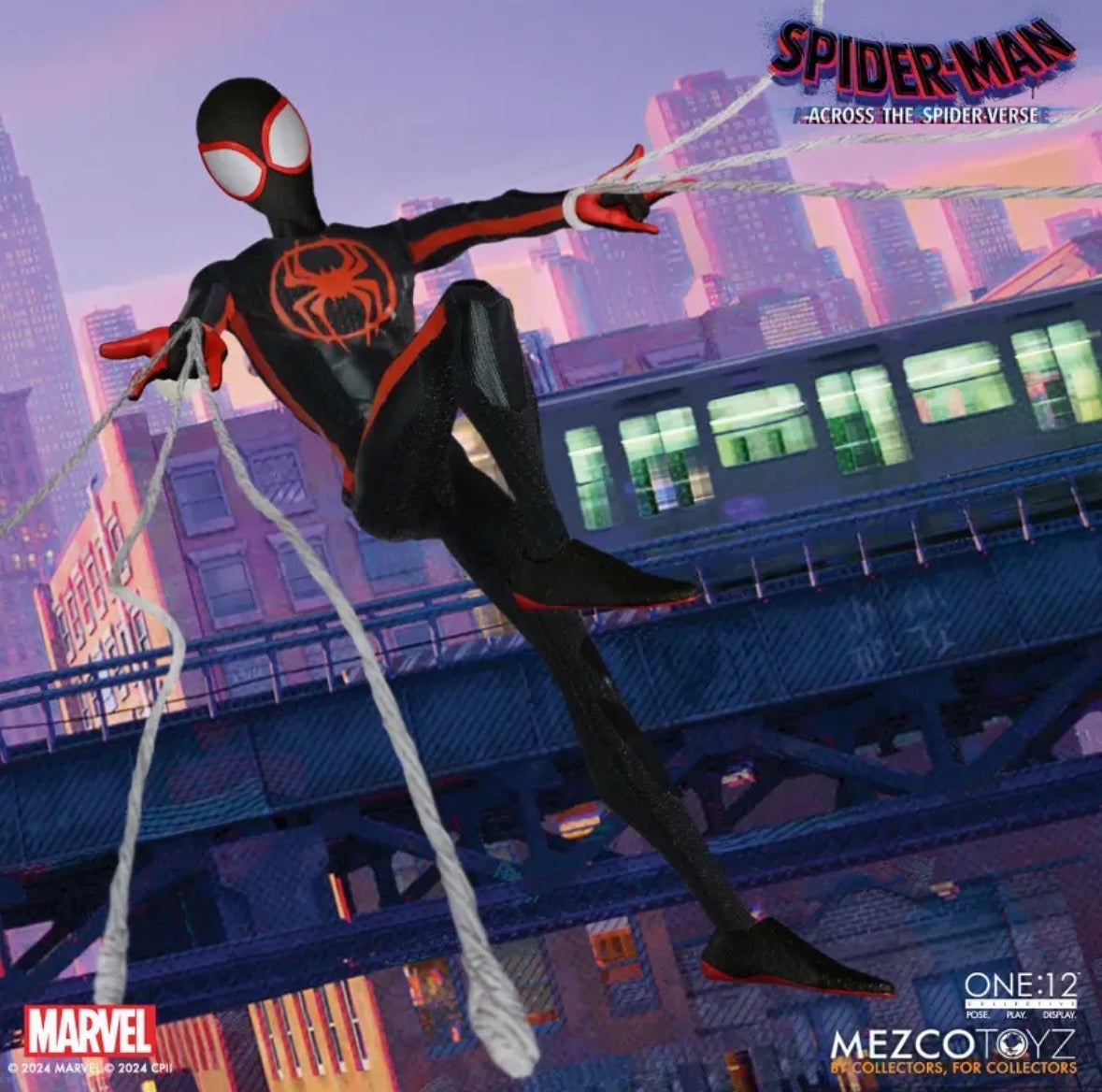 Spider-Man Across the Spider-Verse Miles Morales One:12 Collective Action Figure by Mezco