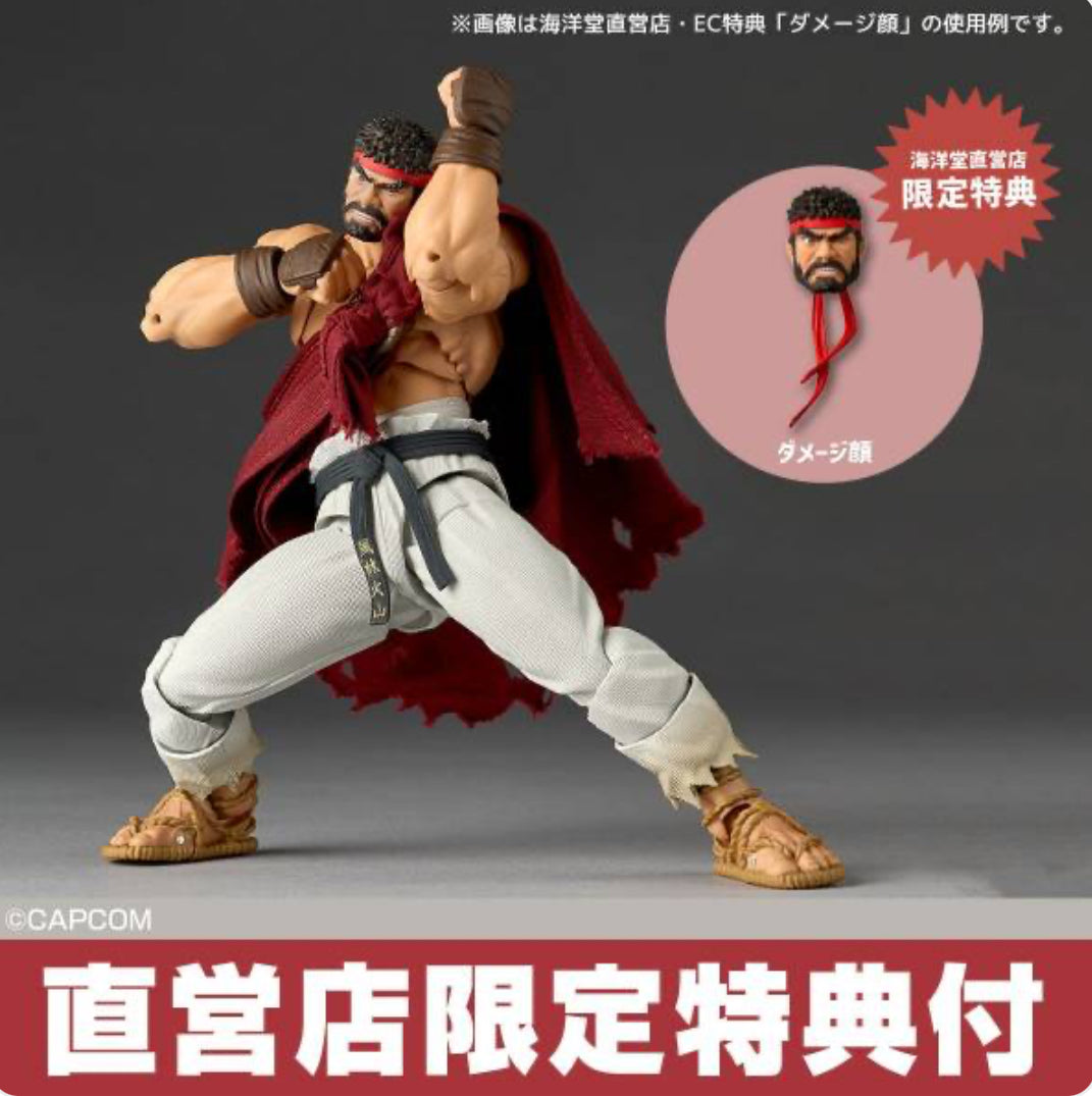 Amazing Yamaguchi Revoltech Ryu Street Fighter 6 w/ *Bonus Face Plate Action Figure BY KAIYODO