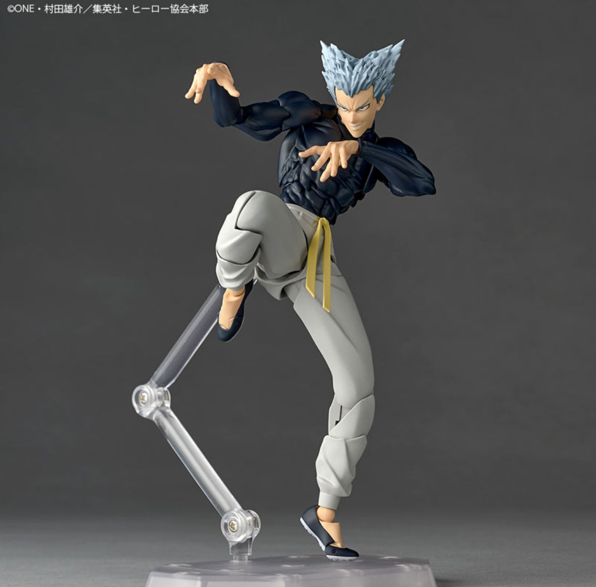 (Arriving soon!) Revoltech Amazing Yamaguchi Garou One Punch Man Action Figure with Limited Bonus Face Plate