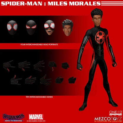 Spider-Man Across the Spider-Verse Miles Morales One:12 Collective Action Figure by Mezco