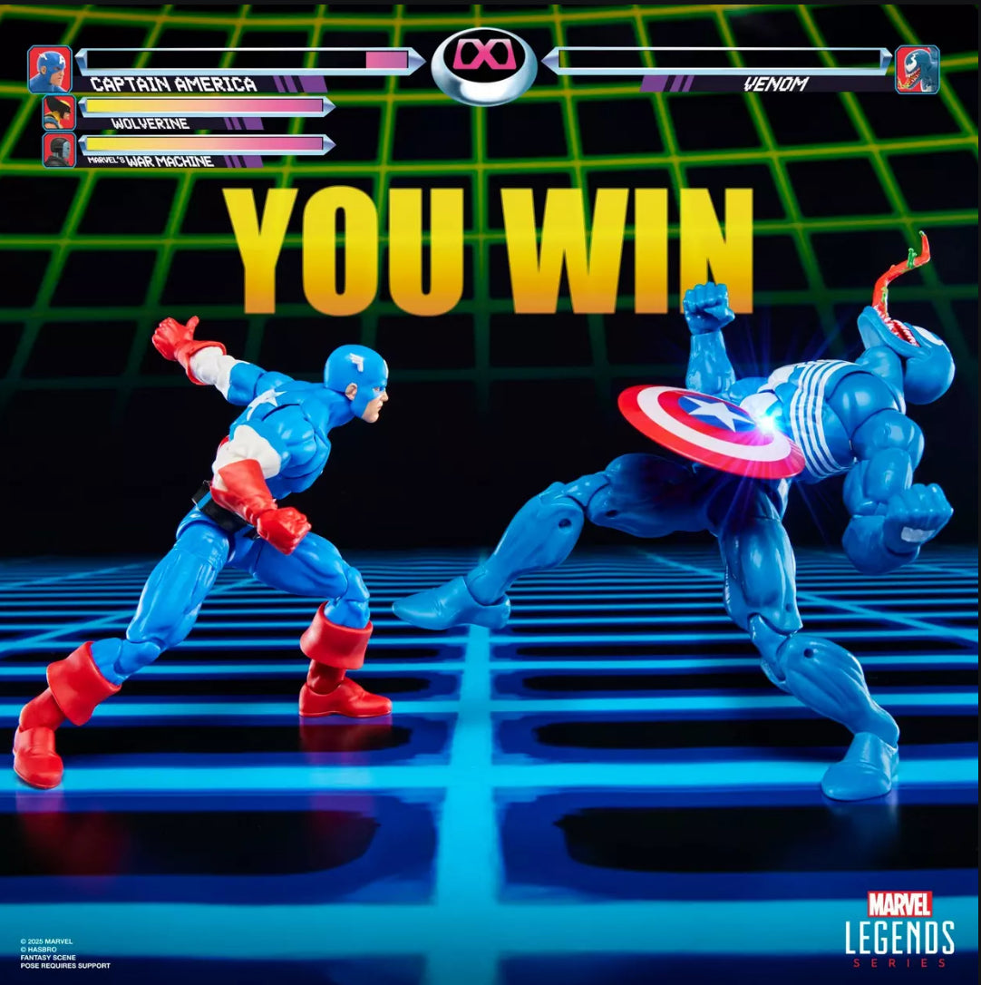 Marvel Legends Series Gamerverse Captain America vs Venom by Hasbro