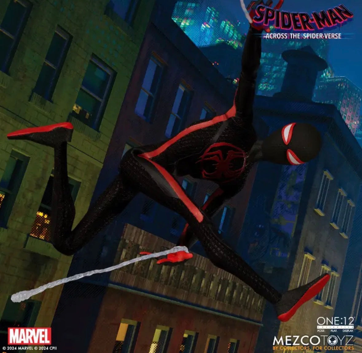 Spider-Man Across the Spider-Verse Miles Morales One:12 Collective Action Figure by Mezco