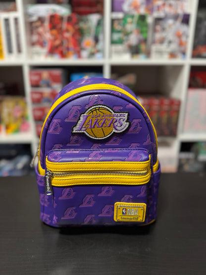 NBA Los Angeles Lakers Debossed Logo Mini Sports Backpack by Loungefly