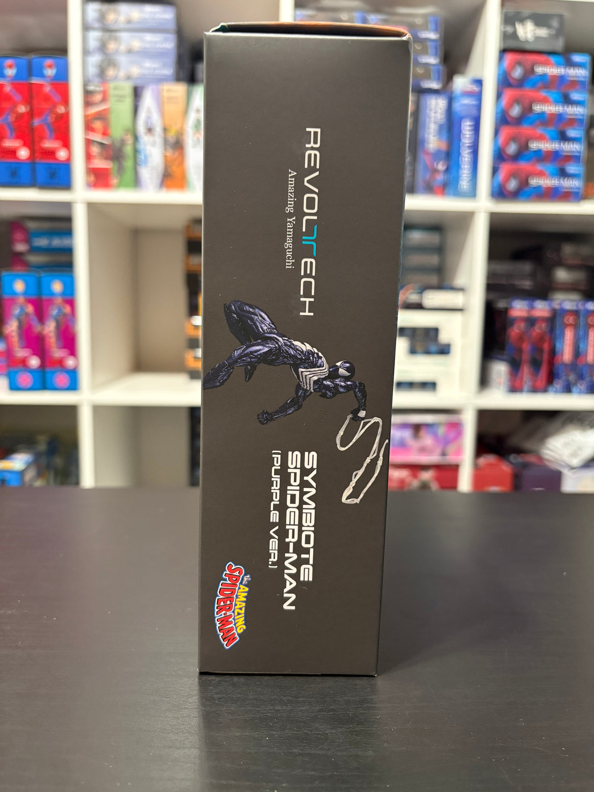(Limit 1 per customer) Revoltech Amazing Yamaguchi Purple Symbiote Spider-Man by Kaiyodo
