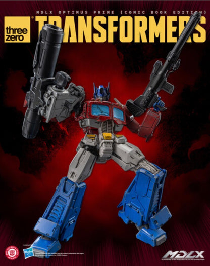 MDLX Optimus Prime Transformers Comic Book Edition 7" Action Figure by Threezero