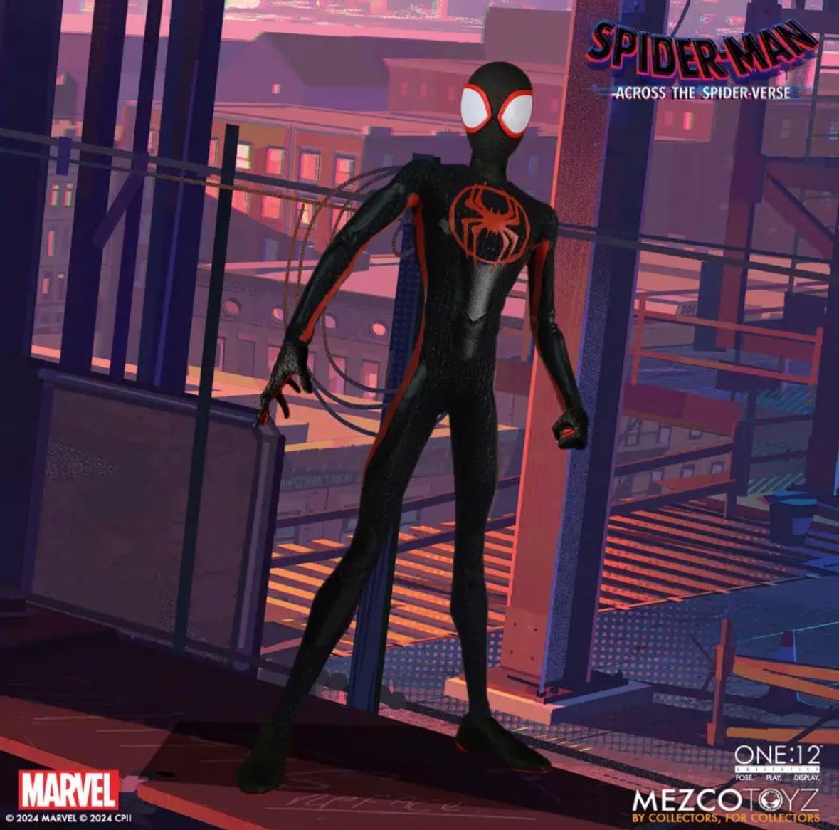 Spider-Man Across the Spider-Verse Miles Morales One:12 Collective Action Figure by Mezco