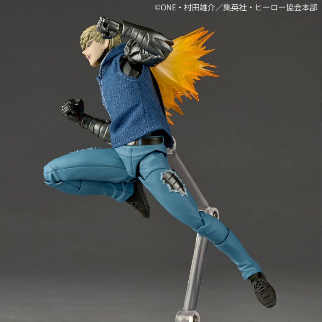 Revoltech Amazing Yamaguchi Genos One Punch Man with BONUS item (spike hair piece) by Kaiyodo