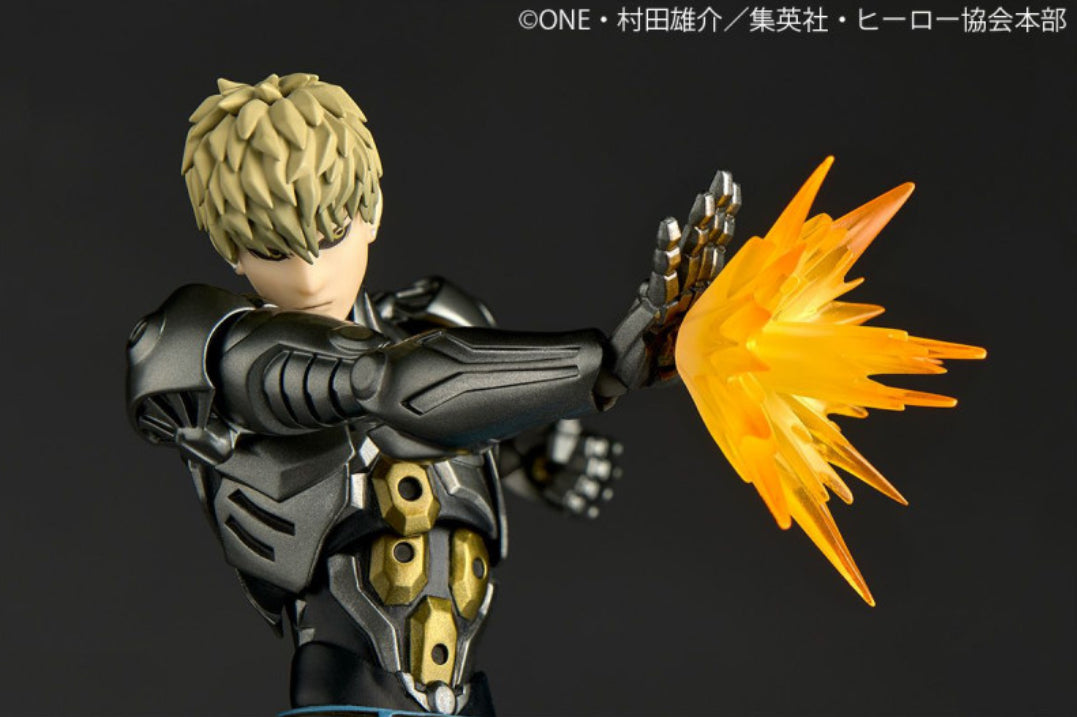 Revoltech Amazing Yamaguchi Genos One Punch Man with BONUS item (spike hair piece) by Kaiyodo