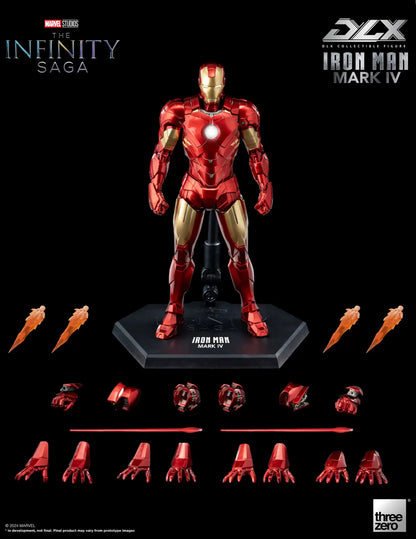 The Infinity Saga DLX Iron Man Mark IV Marvel 1/12 Scale by ThreeZero
