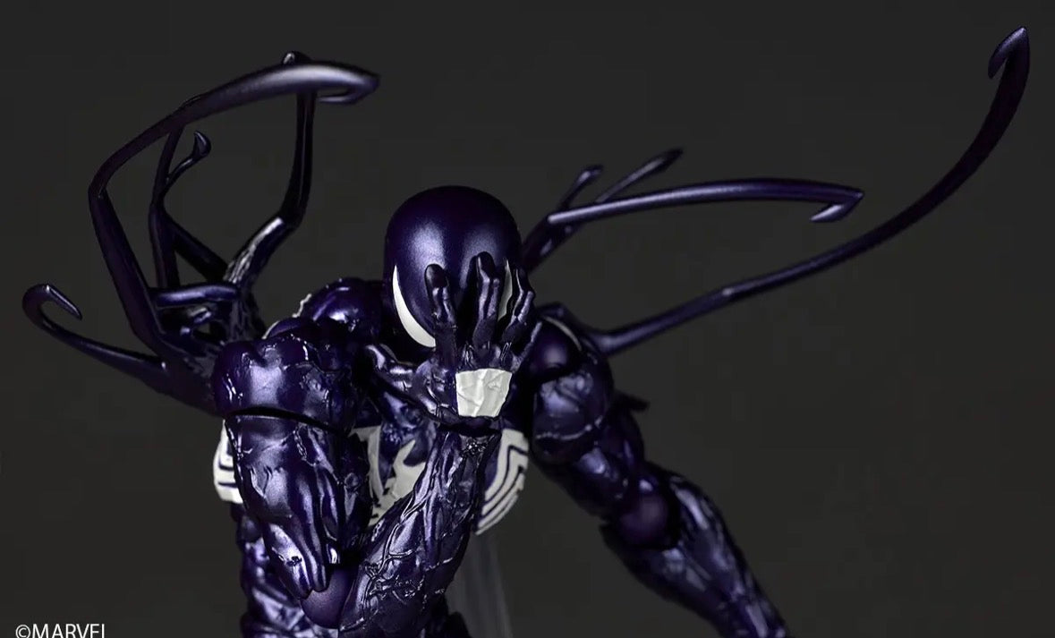 (Arriving soon! Limit 1 per costumer) Revoltech Amazing Yamaguchi Purple Symbiote Spider-Man by Kaiyodo