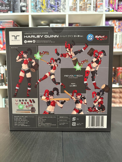 Revoltech Amazing Yamaguchi Harley Quinn Red x Black Ver. with Limited Bonus Winking/Bubblegum Face