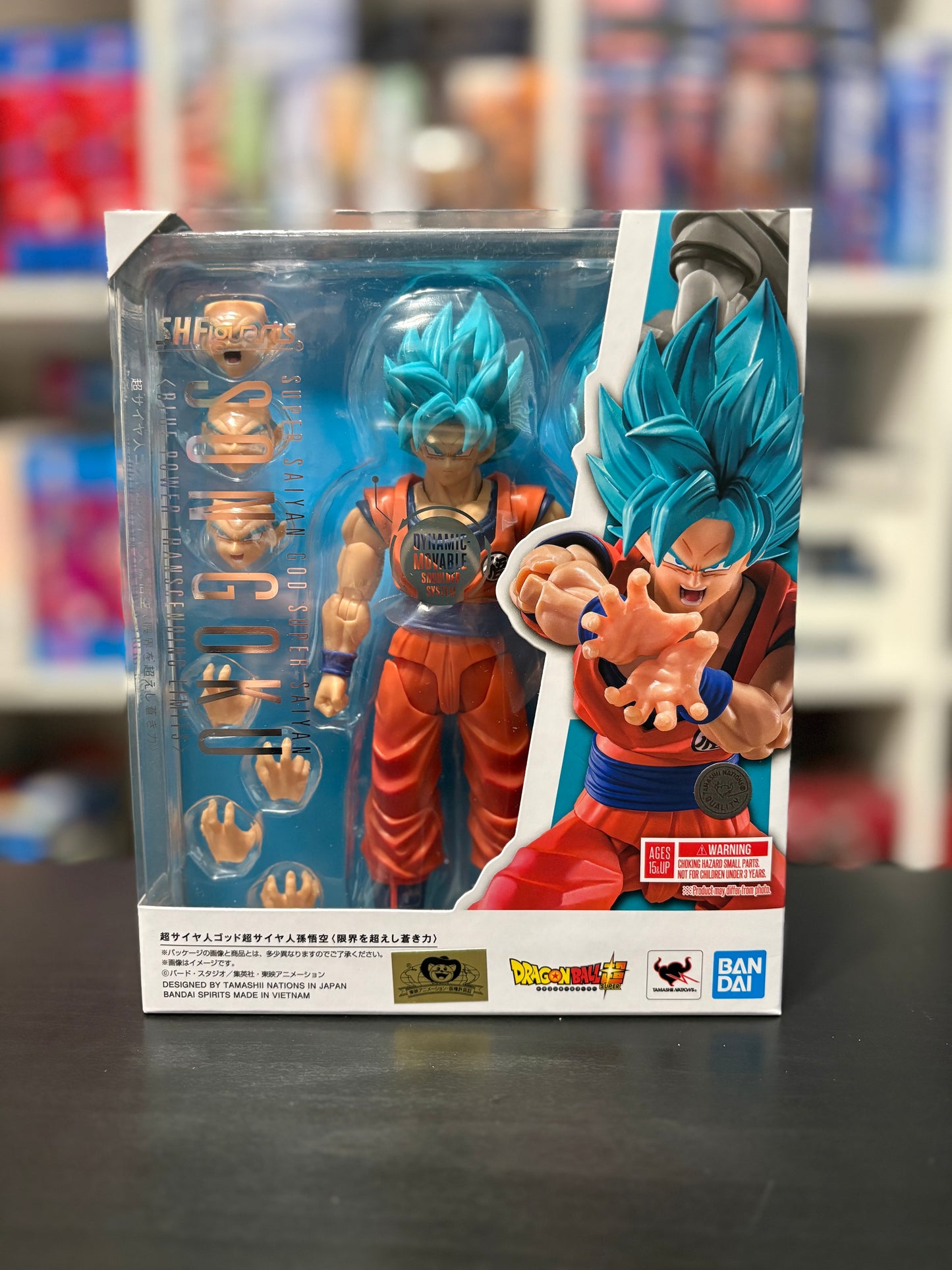 S.H.Figuarts Super Saiyan God Son Goku Blue Power Transcending Limits
by Bandai Tamashii Nations