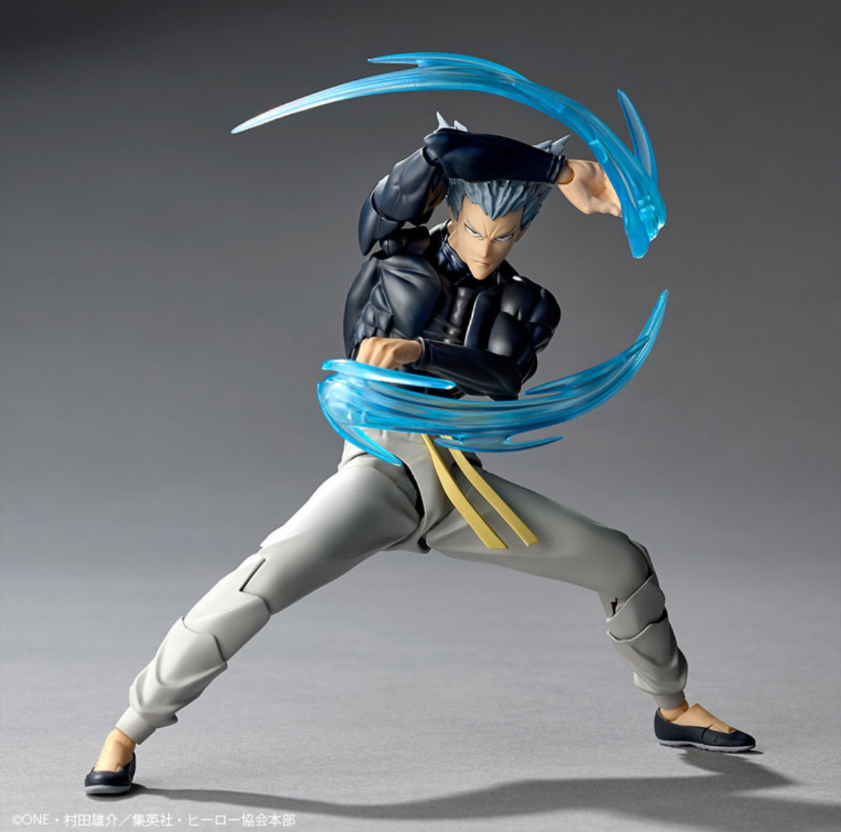 (Arriving soon!) Revoltech Amazing Yamaguchi Garou One Punch Man Action Figure with Limited Bonus Face Plate