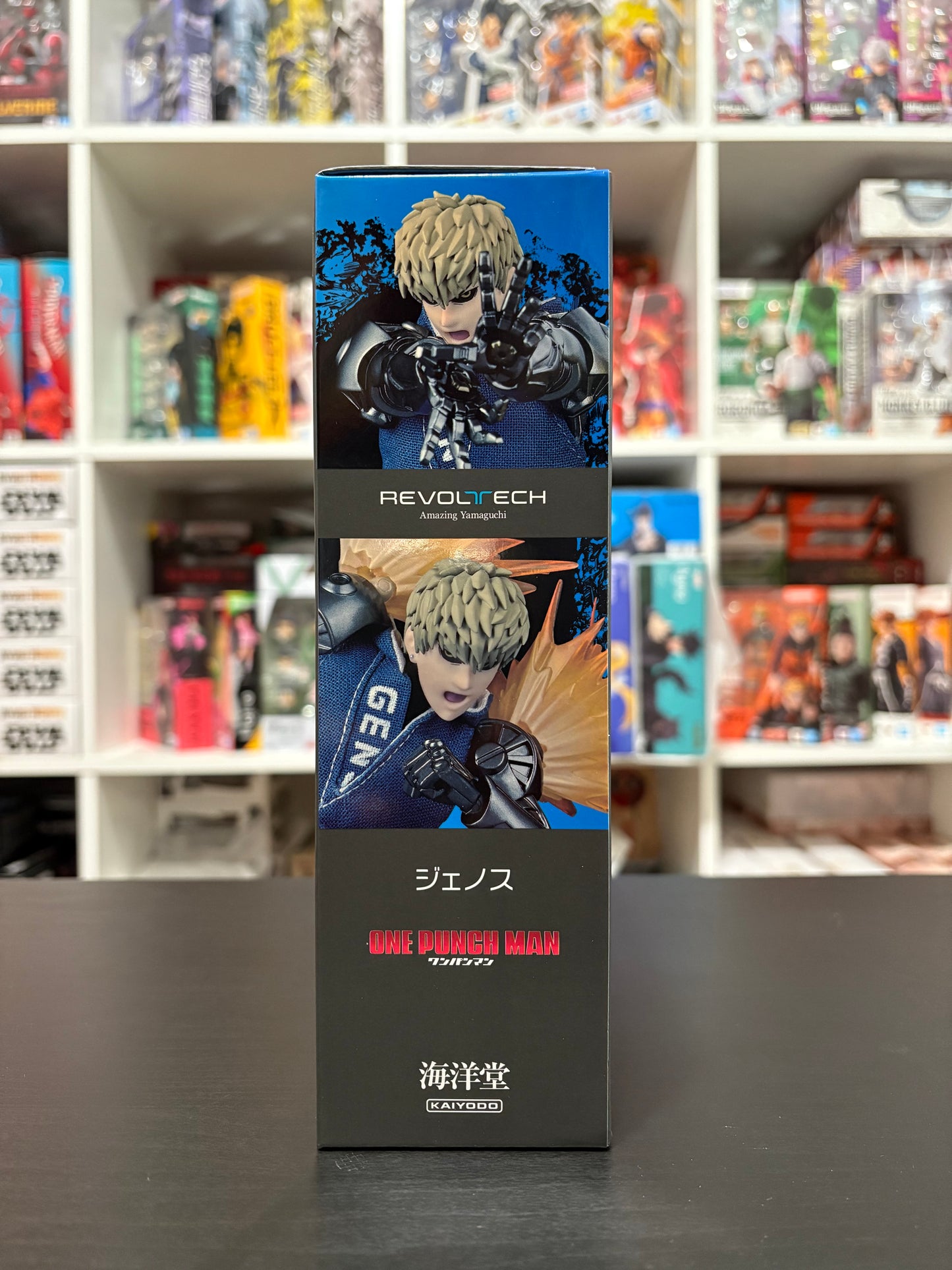 Revoltech Amazing Yamaguchi Genos One Punch Man with BONUS item (spike hair piece) by Kaiyodo
