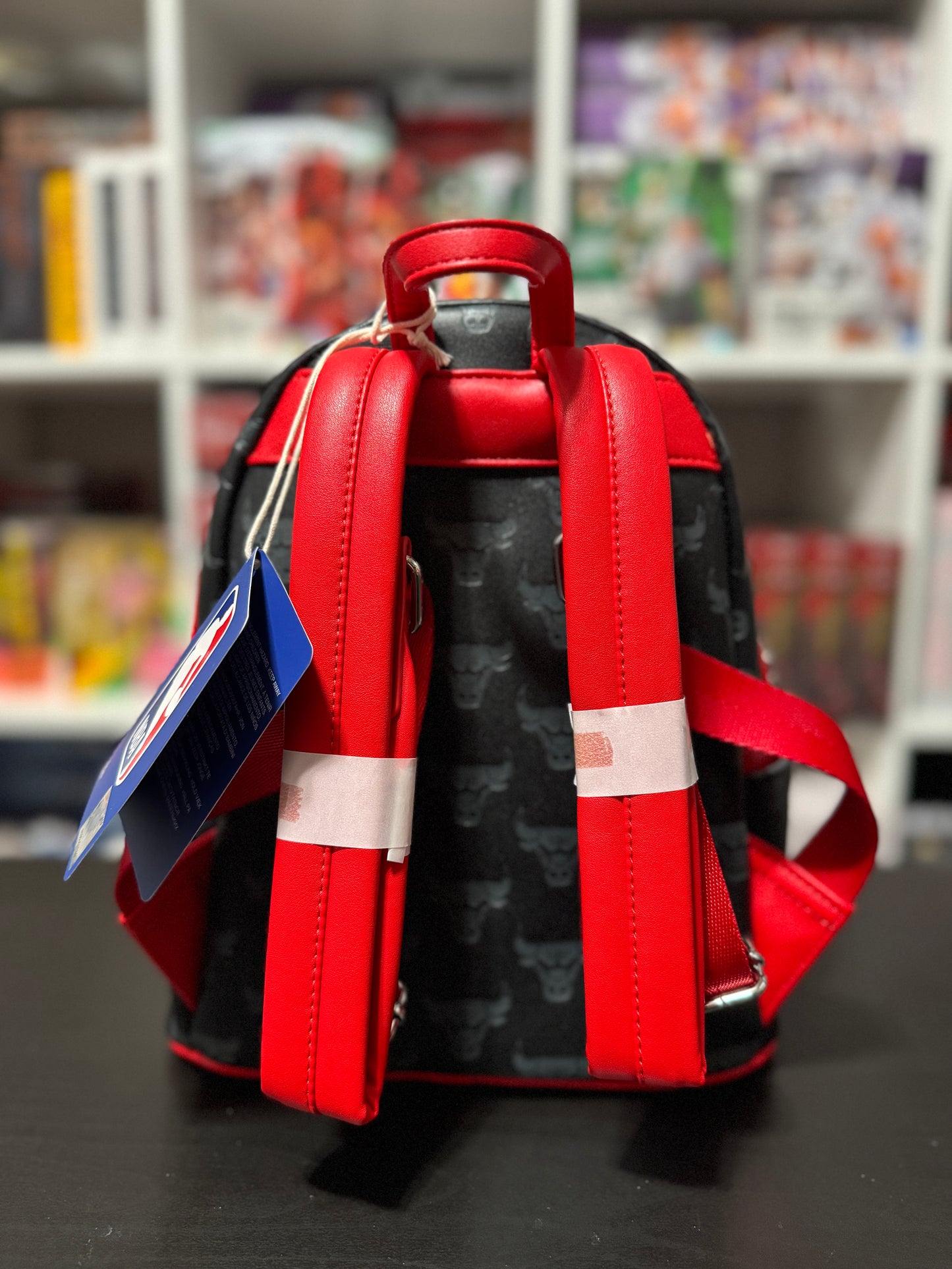 NBA Chicago Bulls Debossed Logo Mini Sports Backpack by Loungefly