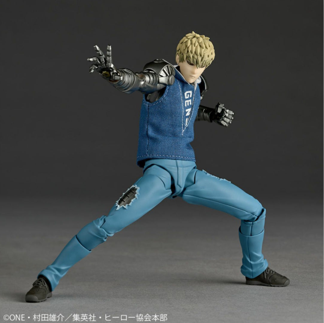 Revoltech Amazing Yamaguchi Genos One Punch Man with BONUS item (spike hair piece) by Kaiyodo