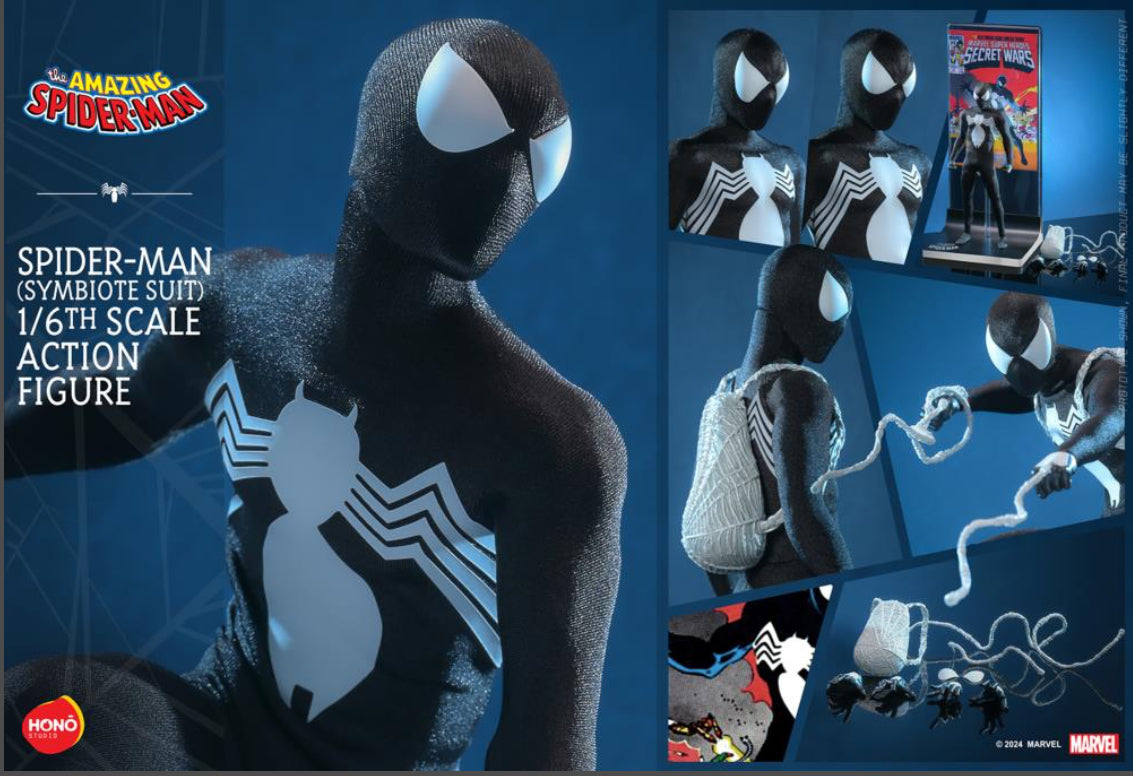 SPIDER-MAN (SYMBIOTE SUIT) 1/6 Scale Action Figure by Honō Studio