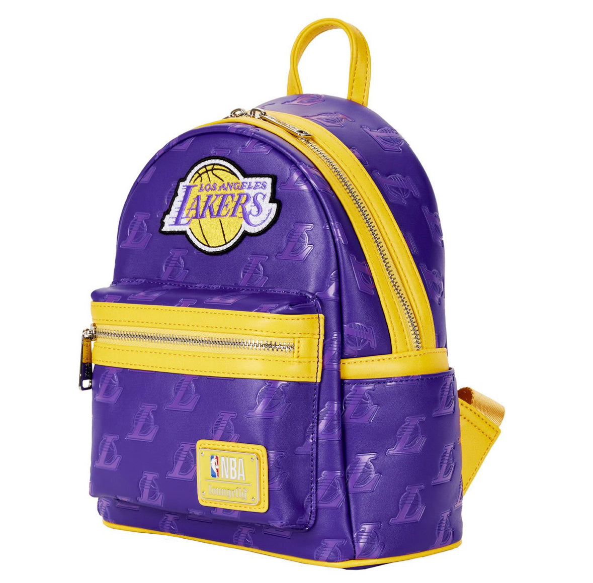 NBA Los Angeles Lakers Debossed Logo Mini Sports Backpack by Loungefly