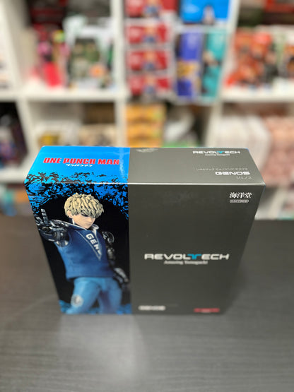 Revoltech Amazing Yamaguchi Genos One Punch Man with BONUS item (spike hair piece) by Kaiyodo