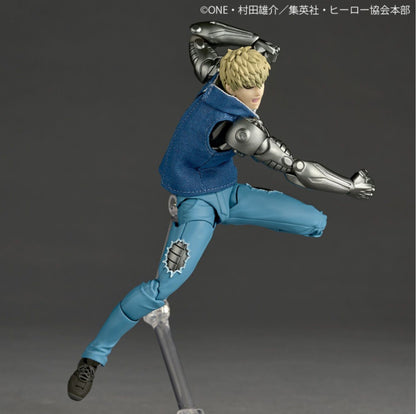 Revoltech Amazing Yamaguchi Genos One Punch Man with BONUS item (spike hair piece) by Kaiyodo