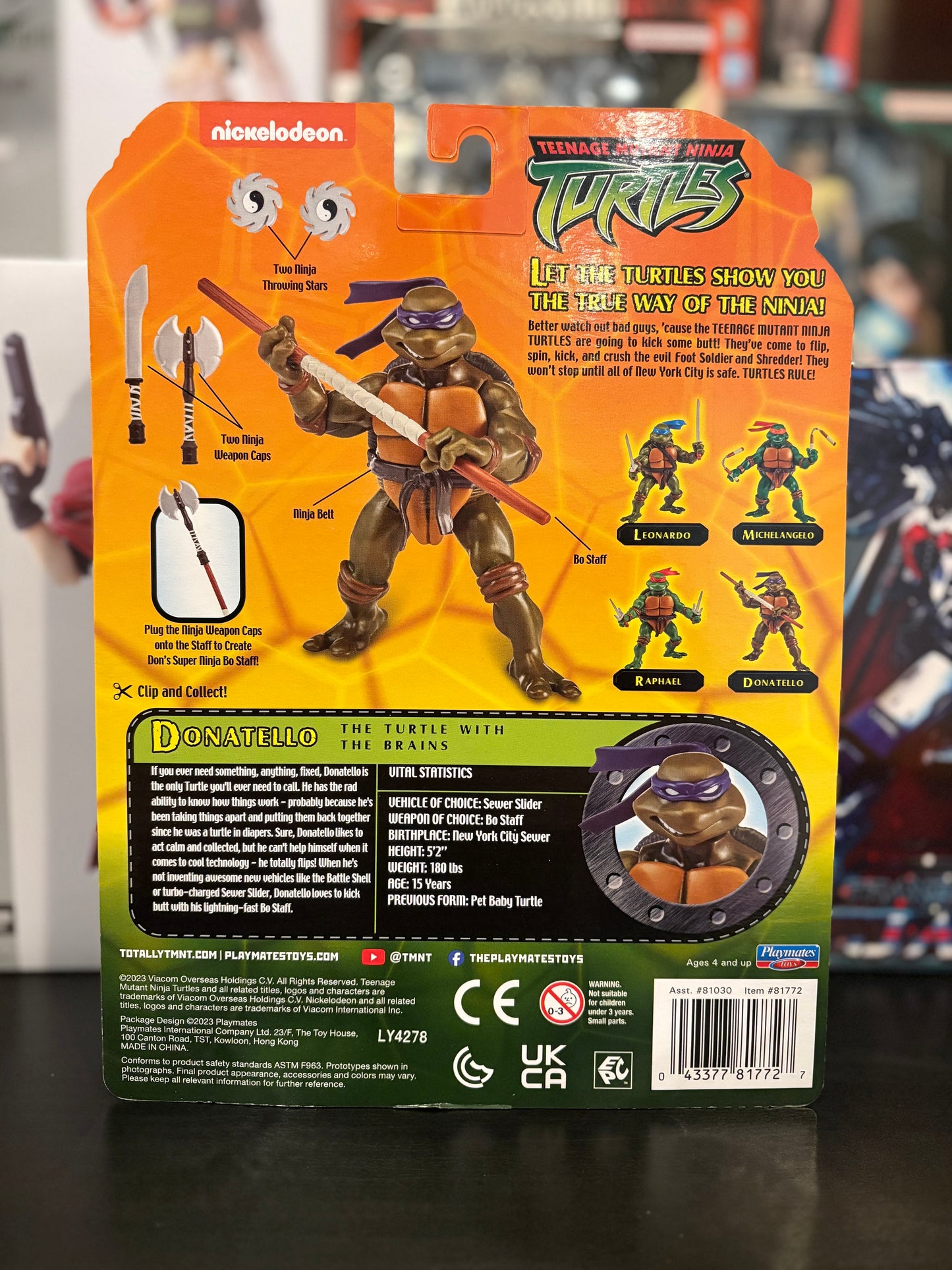 Teenage Mutant Ninja Turtles Classic 2003 4-Pack No: 80997 by Playmates
