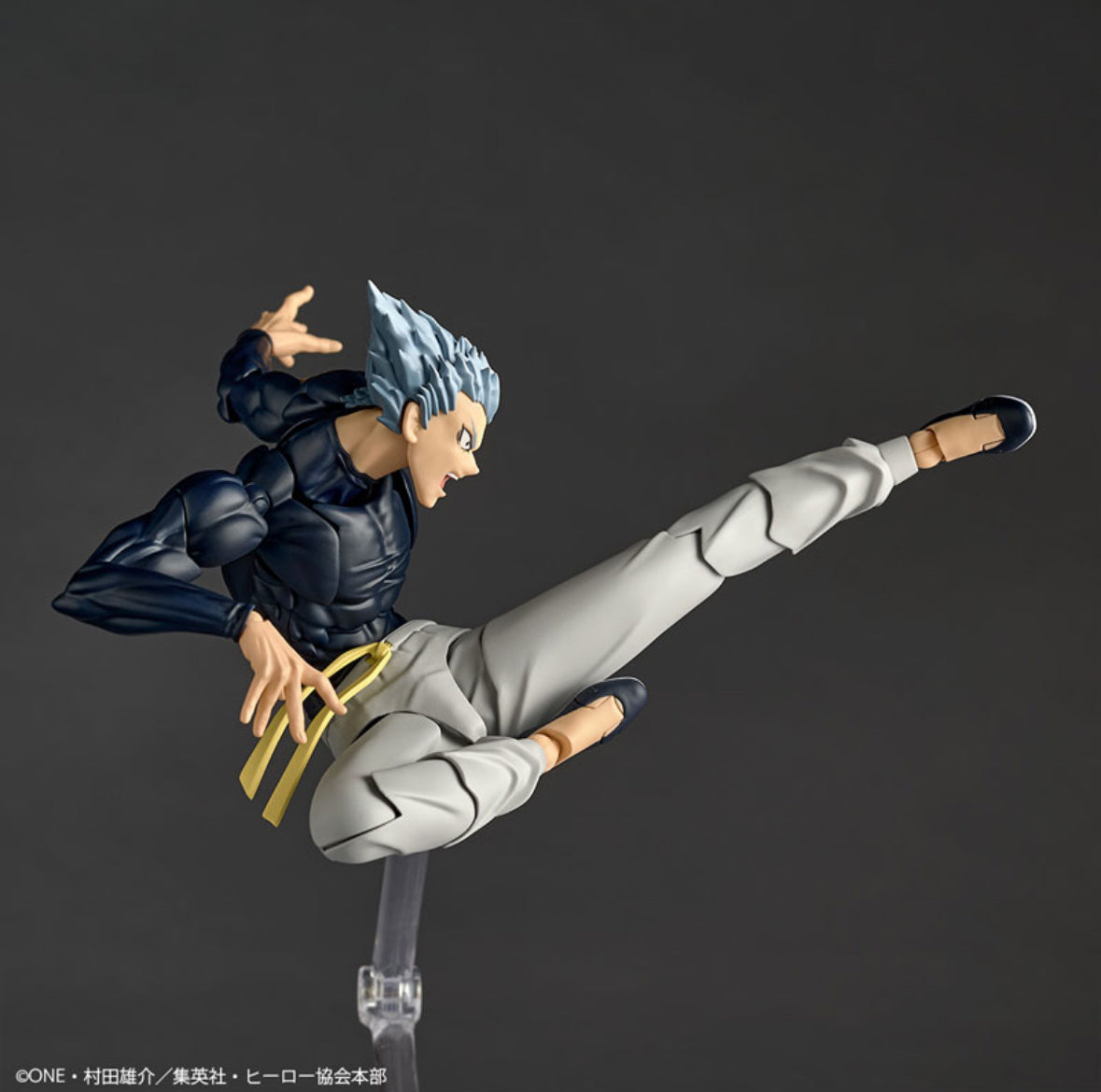 (Arriving soon!) Revoltech Amazing Yamaguchi Garou One Punch Man Action Figure with Limited Bonus Face Plate