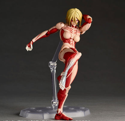 Revoltech Amazing Yamaguchi Attack on Titan Female Titan by Kaiyodo