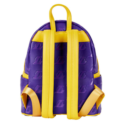 NBA Los Angeles Lakers Debossed Logo Mini Sports Backpack by Loungefly