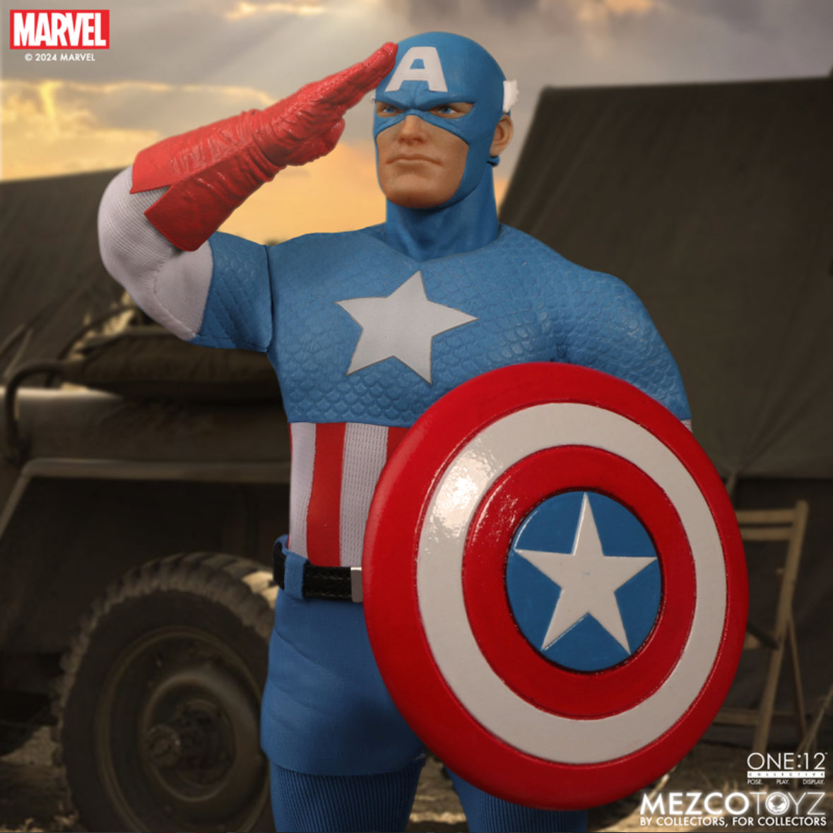 Captain America Marvel Comics One:12 Collective Silver Age by MEZCO TOYZ