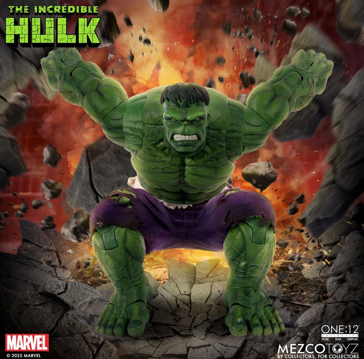 (Arriving Soon!) Marvel One:12 Collective Incredible Hulk Action Figure by Mezco